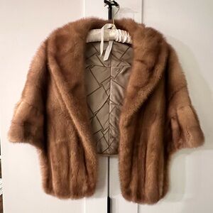 Vintage Blonde Mink Stole / Wrap — Perfect Condition